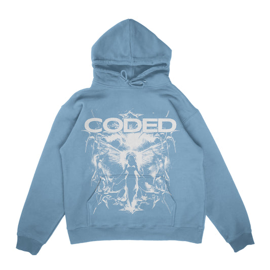 Coded Hoodie (Sky Blue)